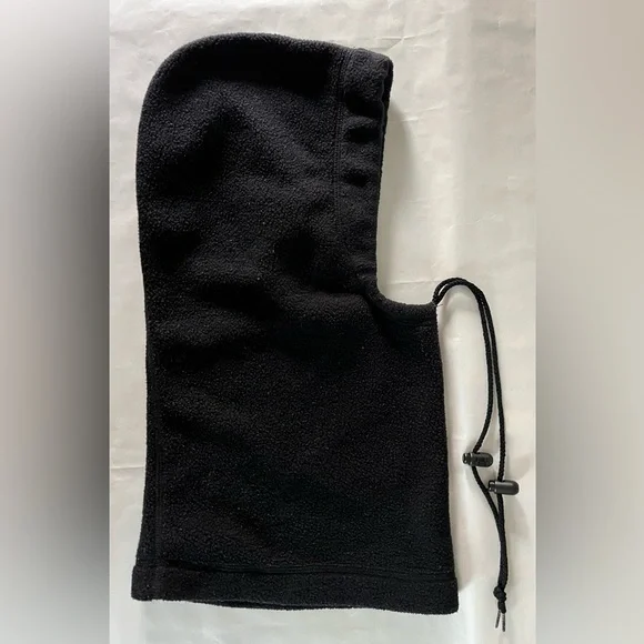 Extremities Black Fleece Hood neck warmer gaitor cinch Scarf Adjustable Unisex - Picture 3 of 6